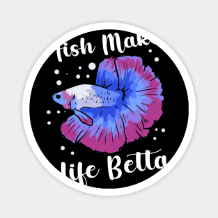 Betta Fish, Siamese Fighting Fish, Betta Splendens Magnet